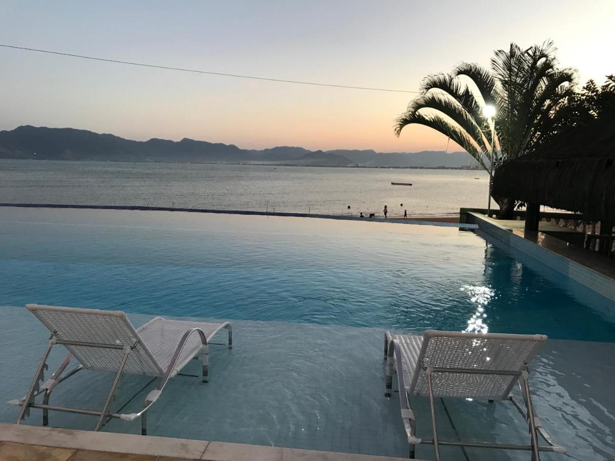 Apartamento Pe Na Areia Frente Para O Mar E Piscina Na Prainha Caraguatatuba Exterior foto